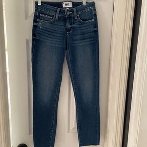 PAIGE Skinny Jeans Raw Hem